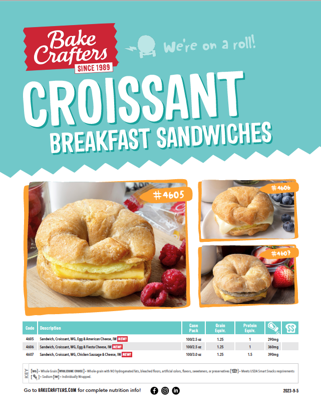 Introducing Croissant Breakfast Sandwiches!